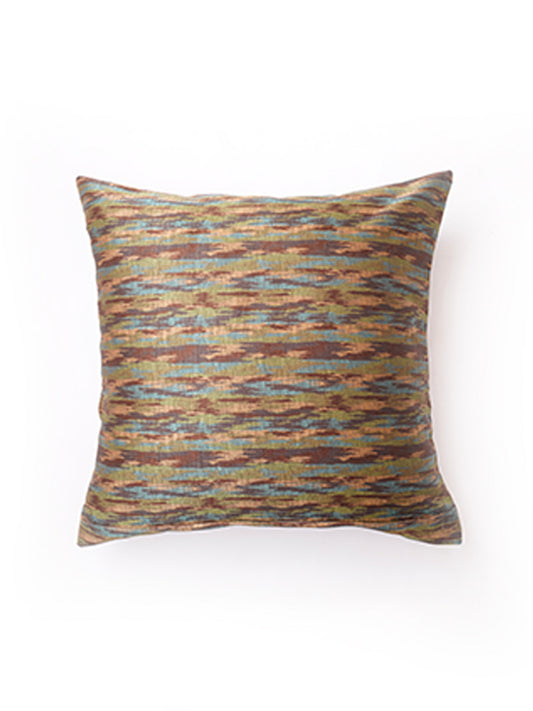 Cushion Cover Polyester Blend Abstract Brown - 24" X 24"