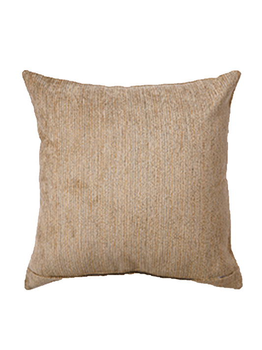Cushion Cover Polyster Blend Self Textured Beige - 24"X24"