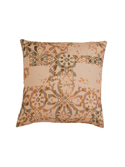 Cushion Cover Polycanvas Ocher Grey Contemporary Ocher Grey - 16" X 16"