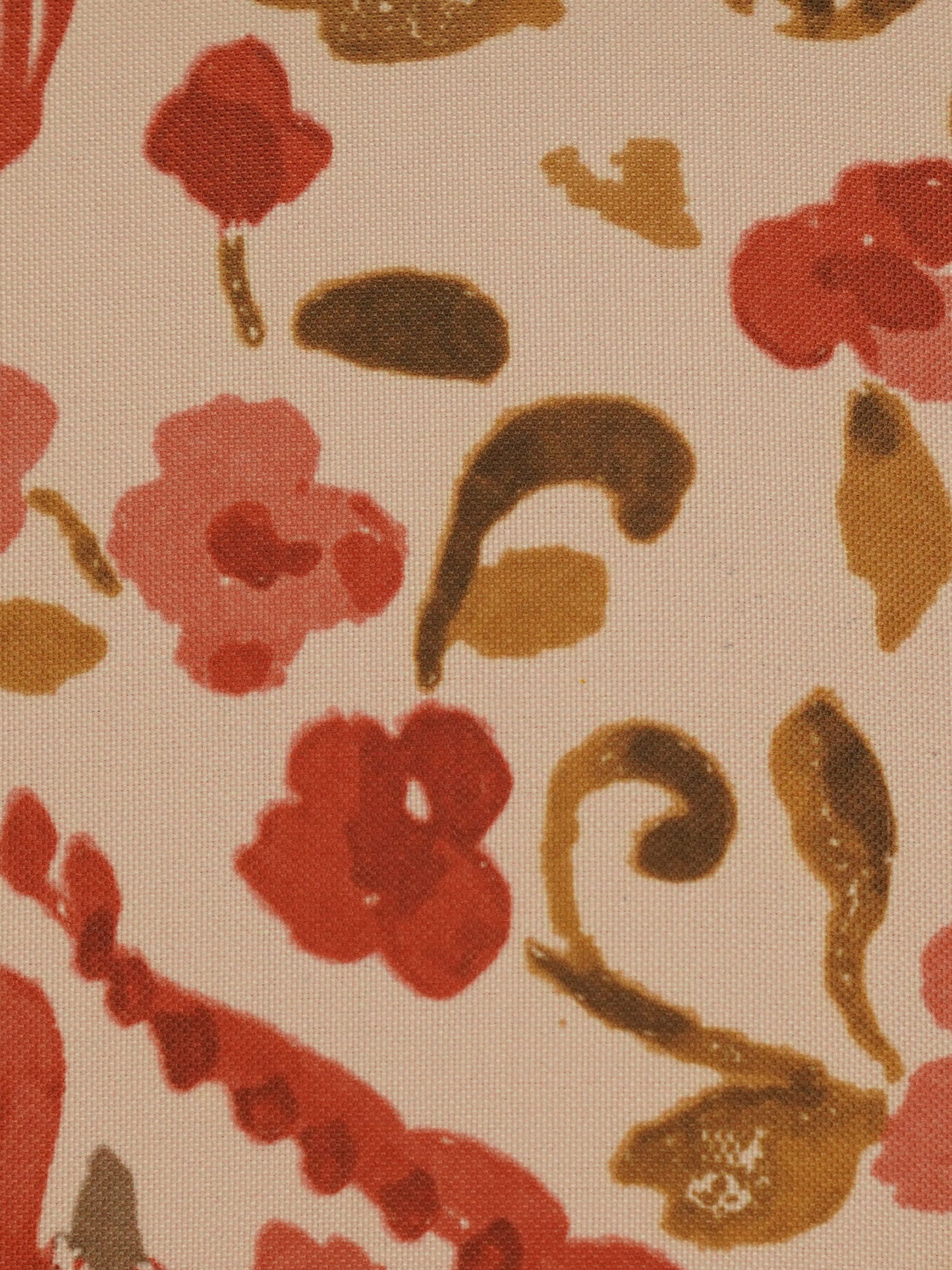 Cushion Cover Polycanvas Paisley Printed Red - 16" X 16"