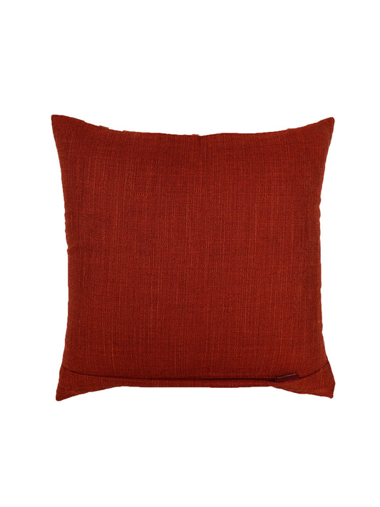 Cushion Cover Polycanvas Paisley Printed Red - 16" X 16"