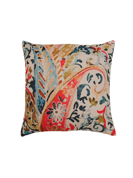 Cushion Cover Polycanvas Modern Paisley Multi - 16" X 16"