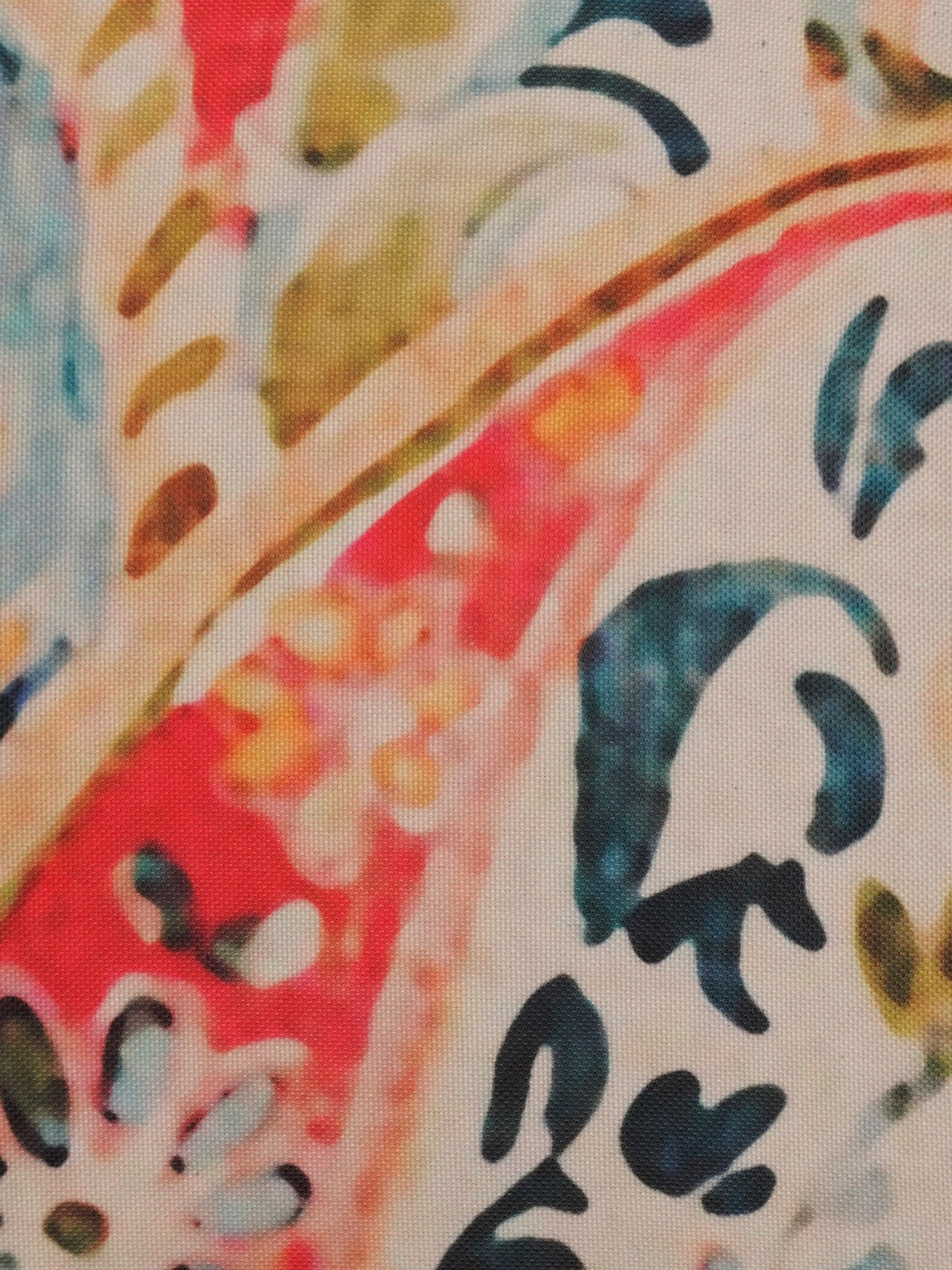 Cushion Cover Polycanvas Modern Paisley Multi - 16" X 16"