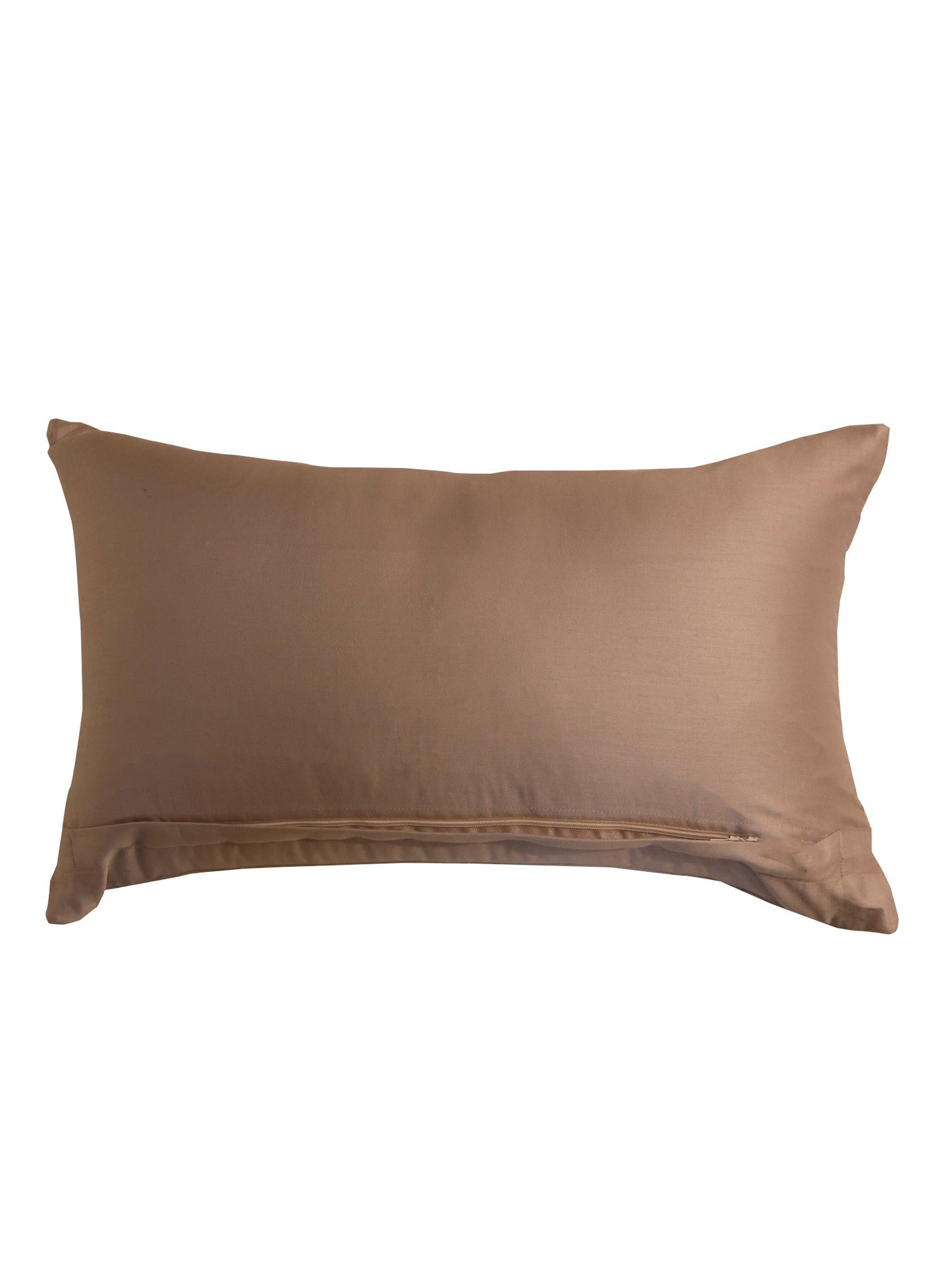 Cushion Cover 100% Cotton 520TC Quilted with Hand Embroidered Grey - 12x20