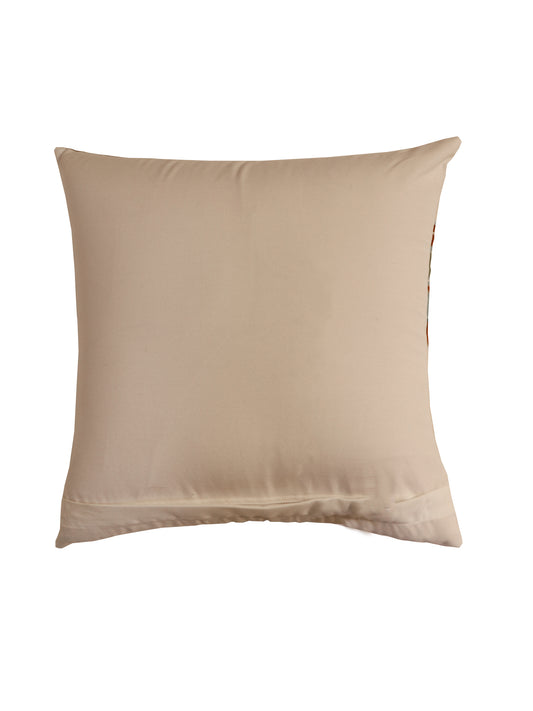 Cushion Cover Printed Poly Canvas Watercolor Florals Beige - 16"x16"