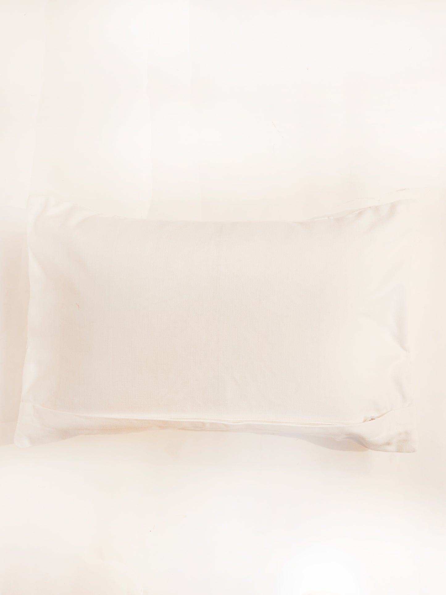 Technique Cushion Cover Cotton Blend White Pleated - 14"x22"