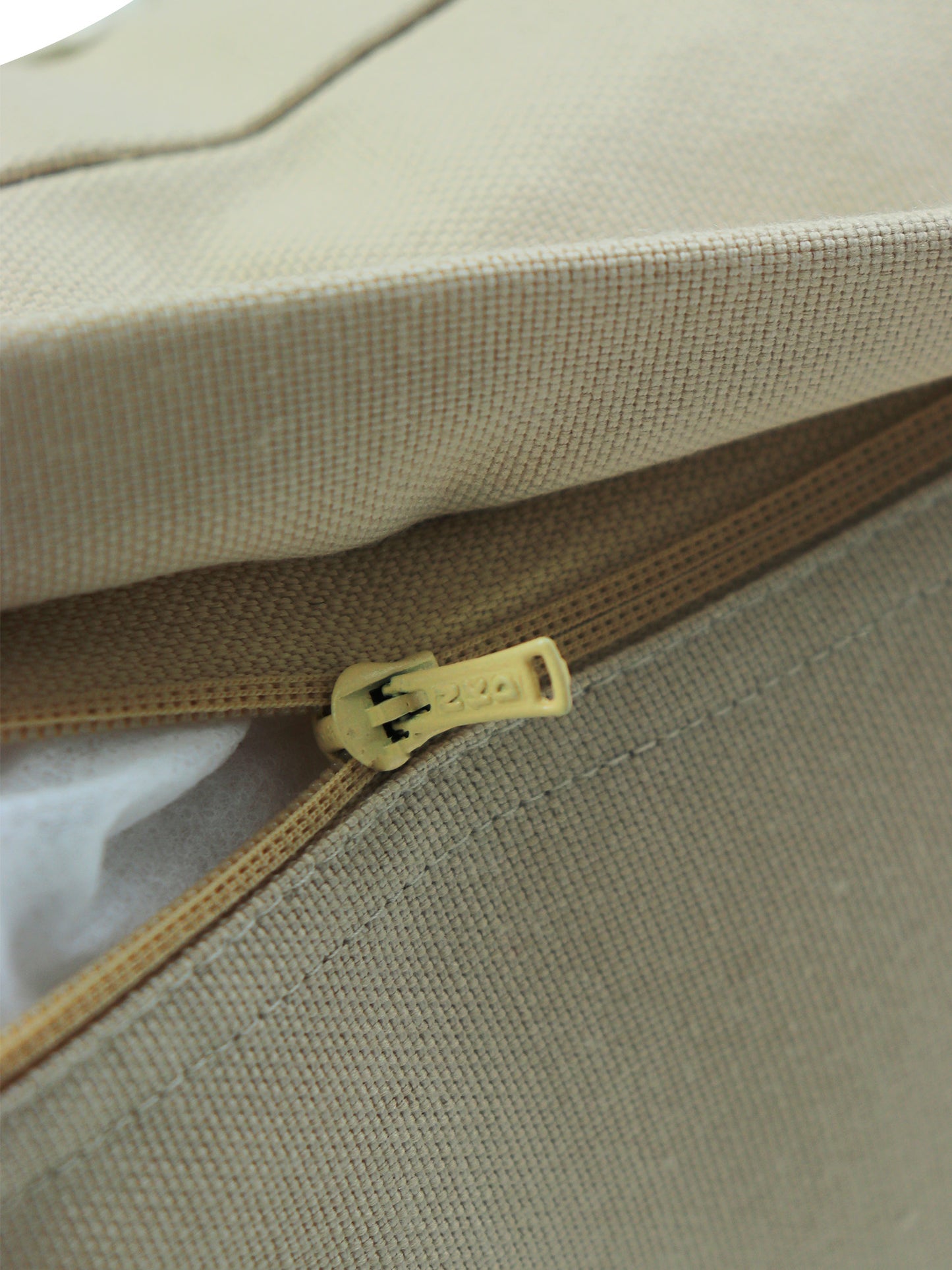 Hand Embroidered Cushion Cover Beige - 16" X 16"