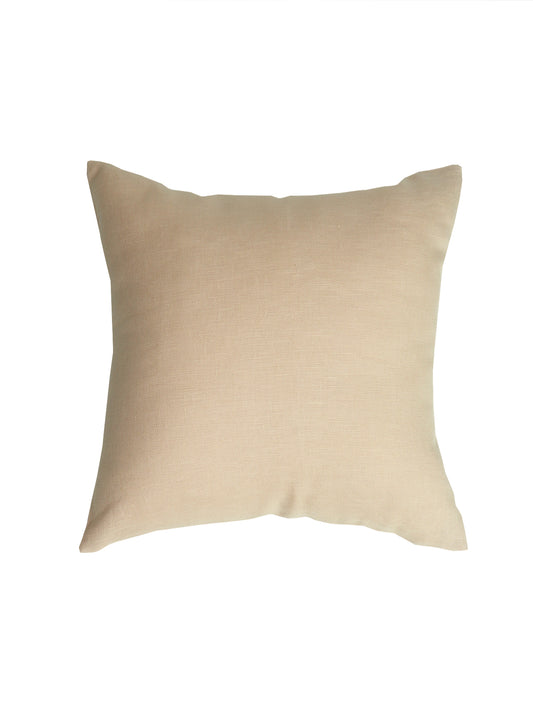 Cushion Cover Cotton Blend Solid Light Brown - 16" X 16"
