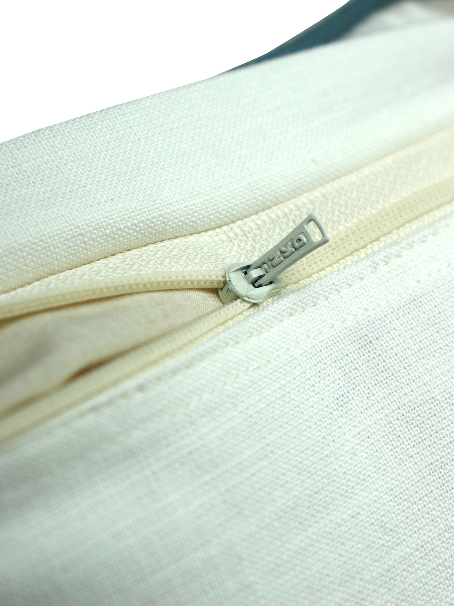 Cushion Cover Cotton Blend Solid with Cord Piping White - 16" X 16"