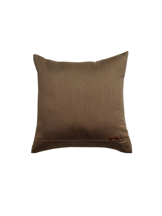 Cushion Cover Cotton Blend Solid Light Brown - 16" X 16"