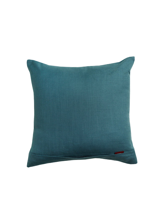 Cushion Cover Cotton Blend Solid Teal Blue - 16" X 16"