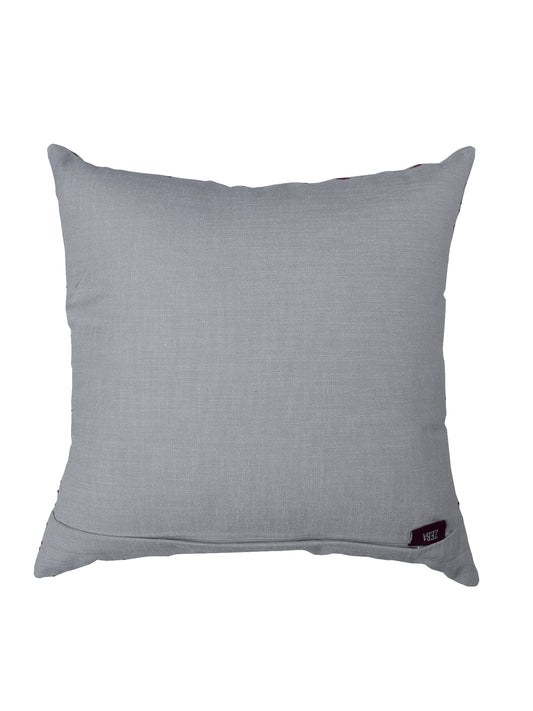 Cushion Cover Polyester Blend Embroidery Grey - 16" x 16"