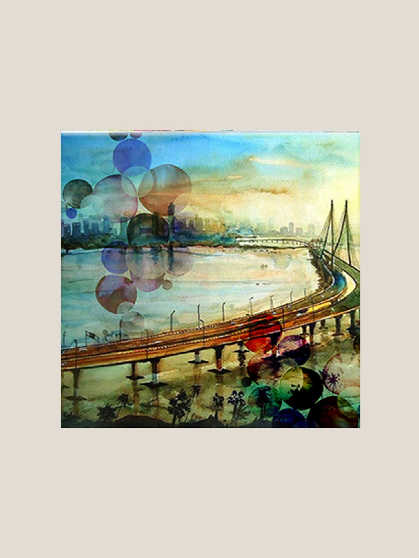 Bombay Sealink Printed Wall Art 16" X 16"