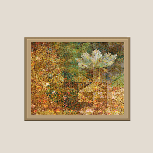 Wall Art Cluster Canvas Orange Blossoms