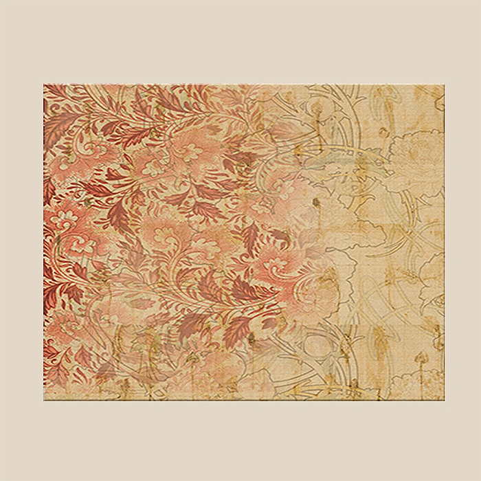 Wall Art Cluster Vermillion Fusion - 24"X 48"; 24"X 24"; 24"X 24"
