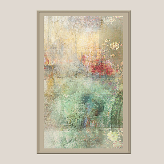 Wall Art Cluster Canvas Contemporary Ornate Highlighted with Hand Embroidery