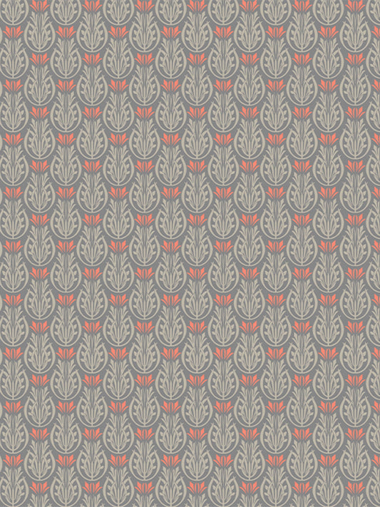 Wallpaper Non Woven/Canvas - Orange Blossoms (1 sqft)