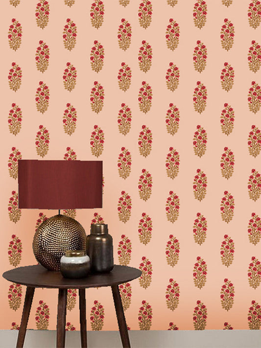 Wallpaper Non Woven/Canvas - Plush Peony (1 sqft)