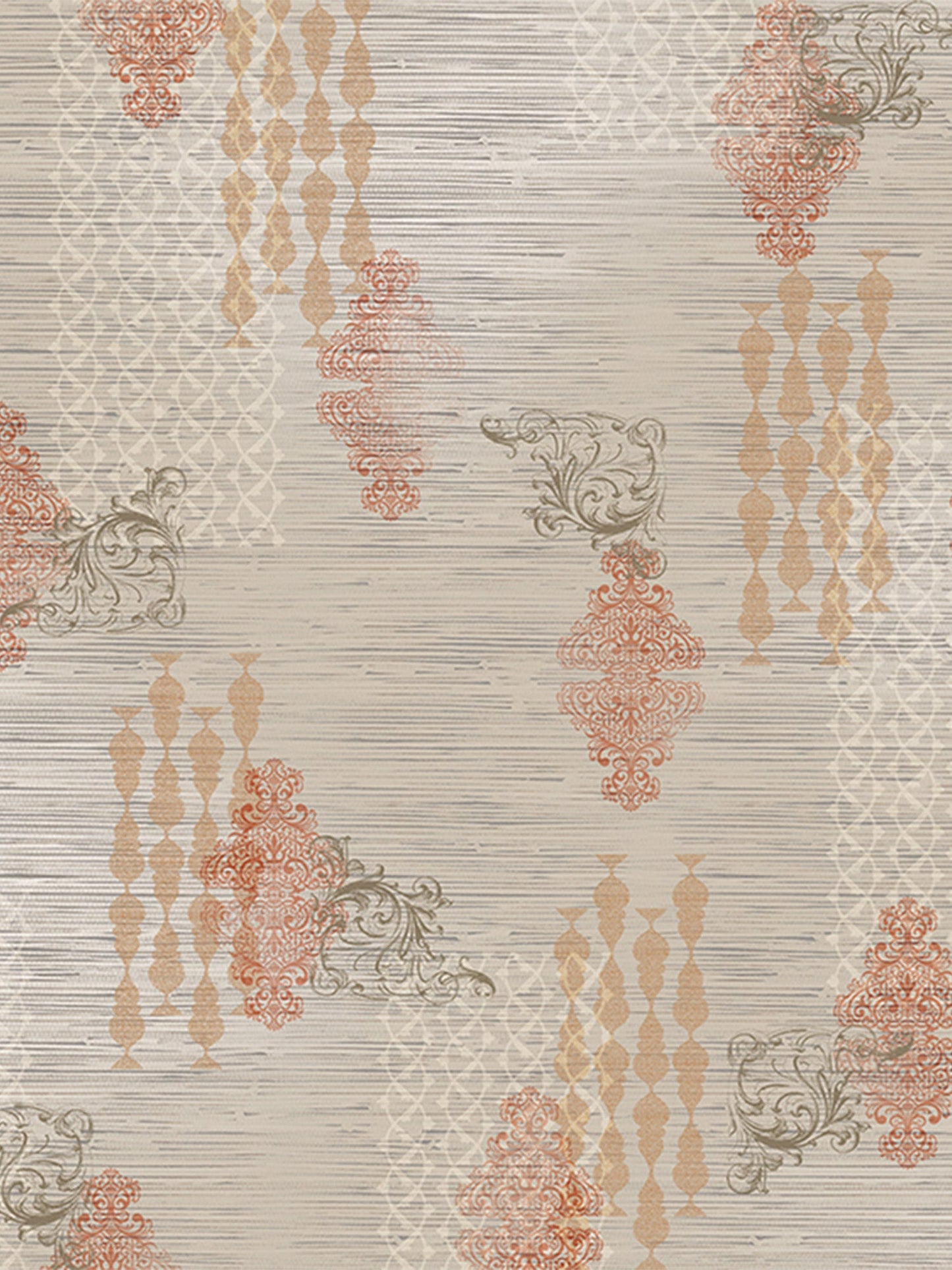 Wallpaper Non Woven/Canvas - Royal Flourish (1 sqft)