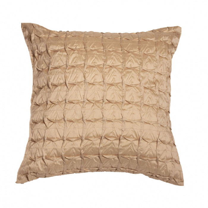 Co-ordinated Cushion Cover Set Of 3 Polyester Blend Digital Printed And Box Pleated Multi-color- 16" x 16"