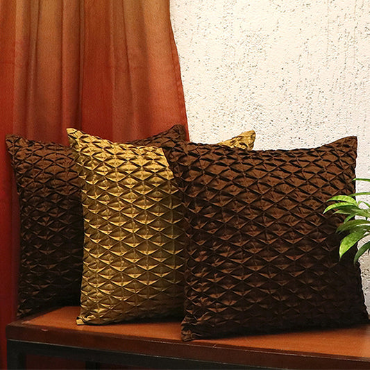 Cushion Cover 100% Polyester Shell Pleated - 16" X 16"