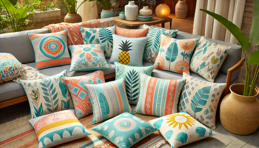 Summer Vibes: Cushion Covers in Vibrant Colors and Patterns