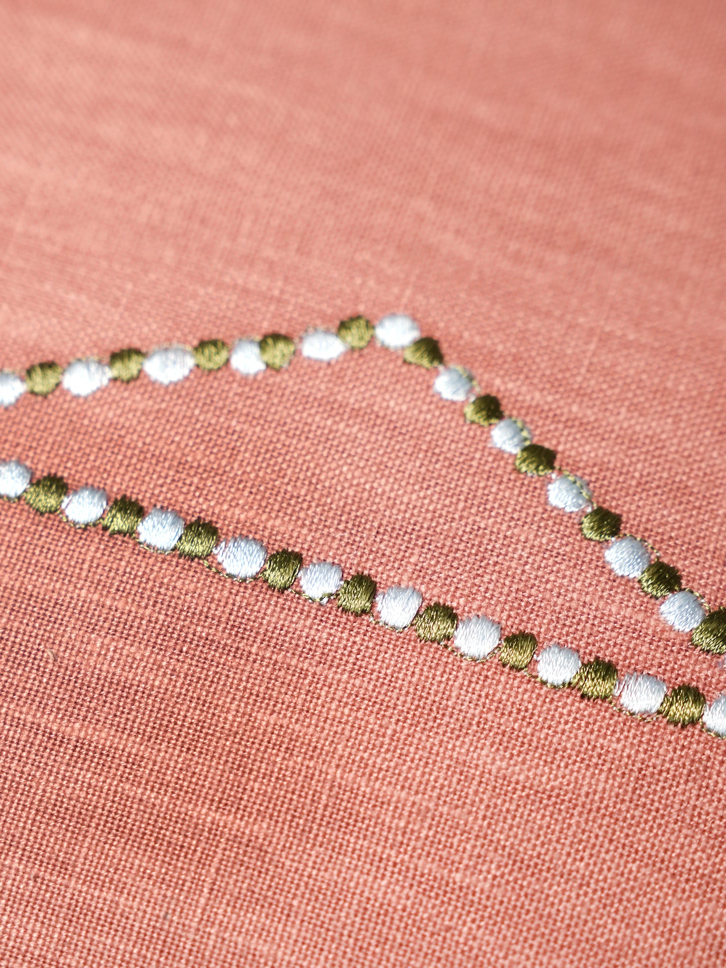 Abstract Floral Embroidered Reversible | 16 x 16 inch | Spring Summer Cushion Cover