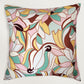 Abstract Printed & Embroidered | 16 x 16 inch | Spring Summer Cushion Cover