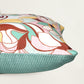 Abstract Printed & Embroidered | 16 x 16 inch | Spring Summer Cushion Cover
