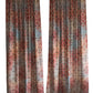 Door Curtain Cotton Blend Abstract Printed in Brown - 50" x 84" (Pack of 2)(Hidden Loop)