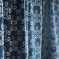 Door Curtain Screen Printed Abstract Rod Pocket Dark Blue - 52" X 90"