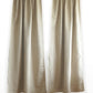 Door Curtain | Solid Beige Polycotton Curtain | Back Loop | 54 Inch x 84 Inch | 7 ft