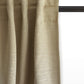 Door Curtain | Solid Beige Polycotton Curtain | Back Loop | 54 Inch x 84 Inch | 7 ft