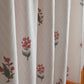 Door Curtain Floral Printed Cotton Blend Brown - 50" x 84" (Pack of 2) (Hidden Loop)