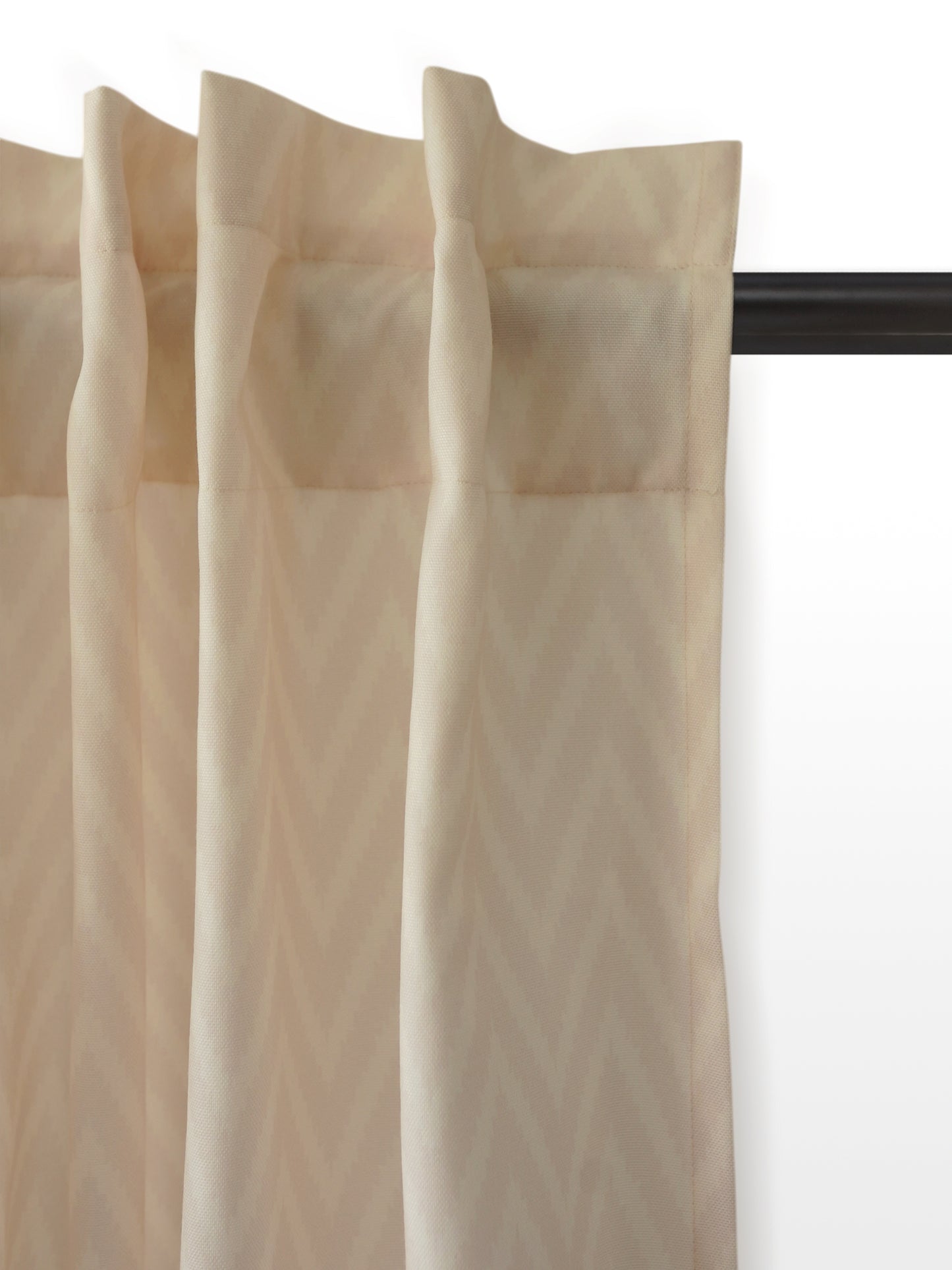 Door Curtain Floral Printed Cotton Blend Brown - 50" x 84" (Pack of 2) (Hidden Loop)