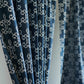 Door Curtain Screen Printed Abstract Rod Pocket Dark Blue - 52" X 90"