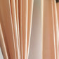 Door Curtain | Two Tone Brown & Peach Patchwork Curtain | Back Loop | 52 Inch x 84 Inch | 7 ft