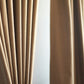 Door Curtain Cotton Blend Solid Brown - 52" X 84" (Hidden Loop)