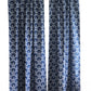 Door Curtain Screen Printed Abstract Rod Pocket Dark Blue - 52" X 90"