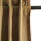 Door Curtain Cotton Blend Solid Brown - 52" X 84" (Hidden Loop)