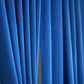 Door Curtain Polyester Blend Basket Weave Dark Blue - 50" X 84"