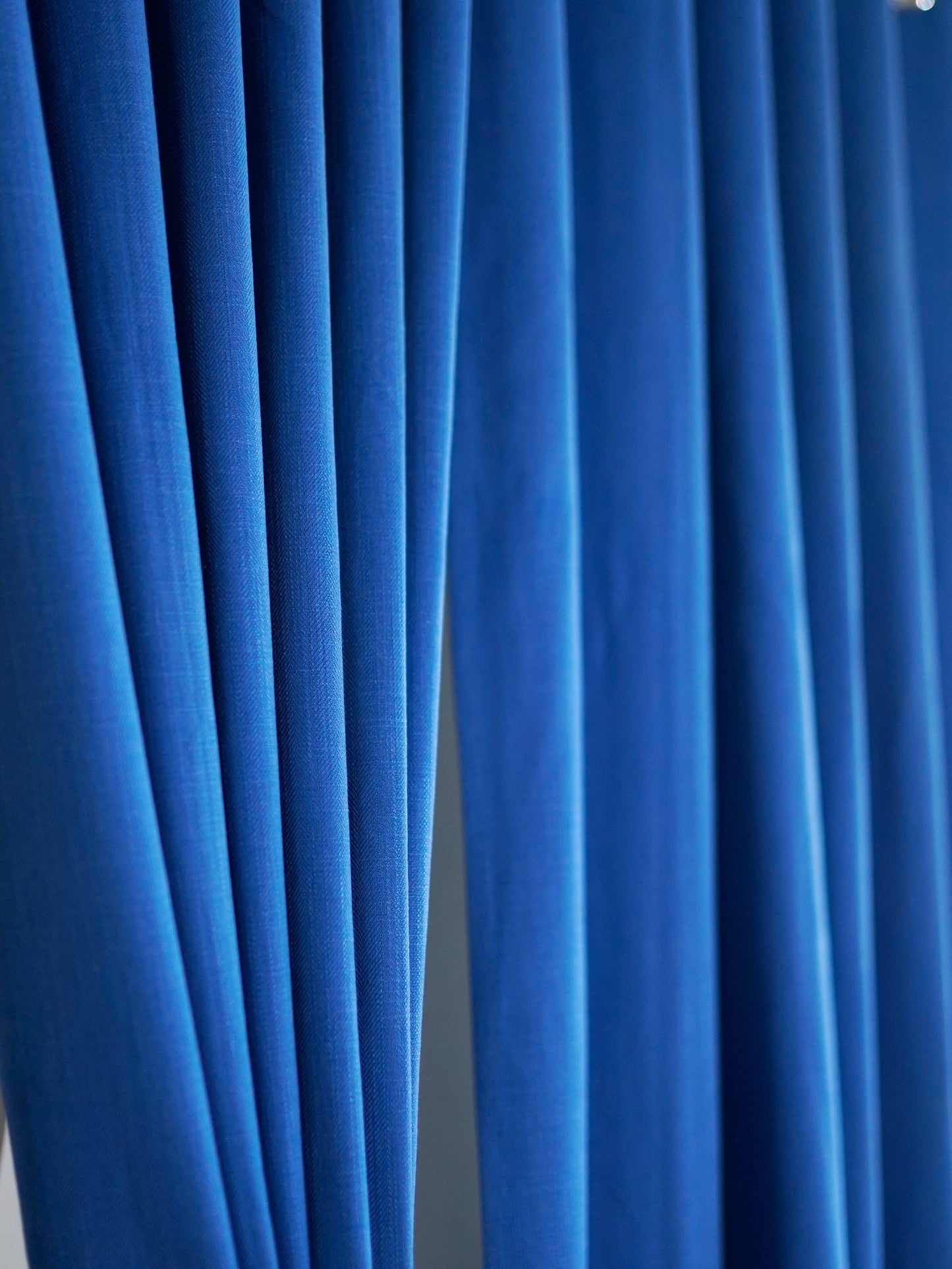 Door Curtain Polyester Blend Basket Weave Dark Blue - 50" X 84"