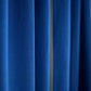 Door Curtain Polyester Blend Basket Weave Dark Blue - 50" X 84"
