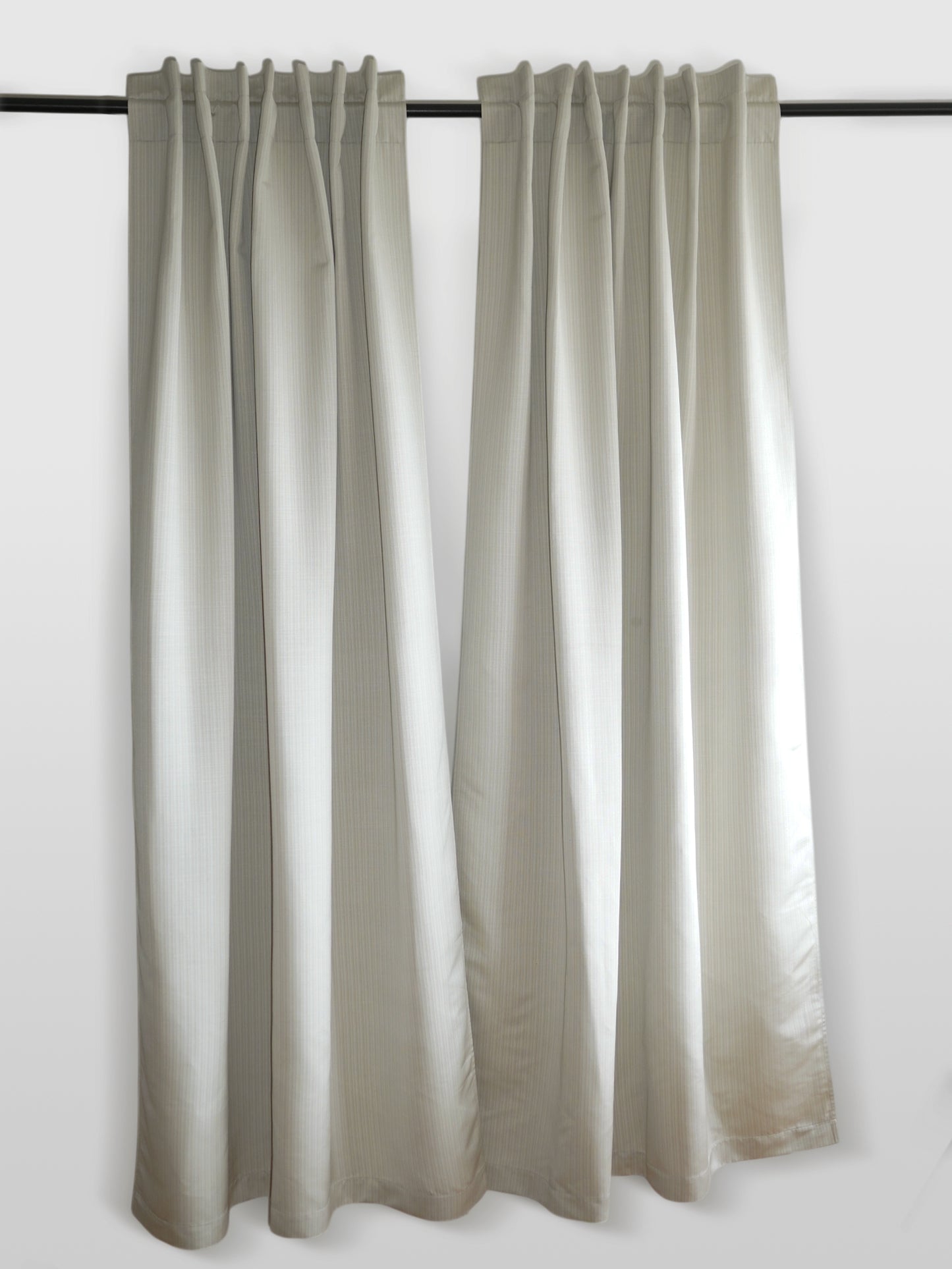 Door Curtain Cotton Blend Solid Off White - 52" X 84" (Hidden Loop)