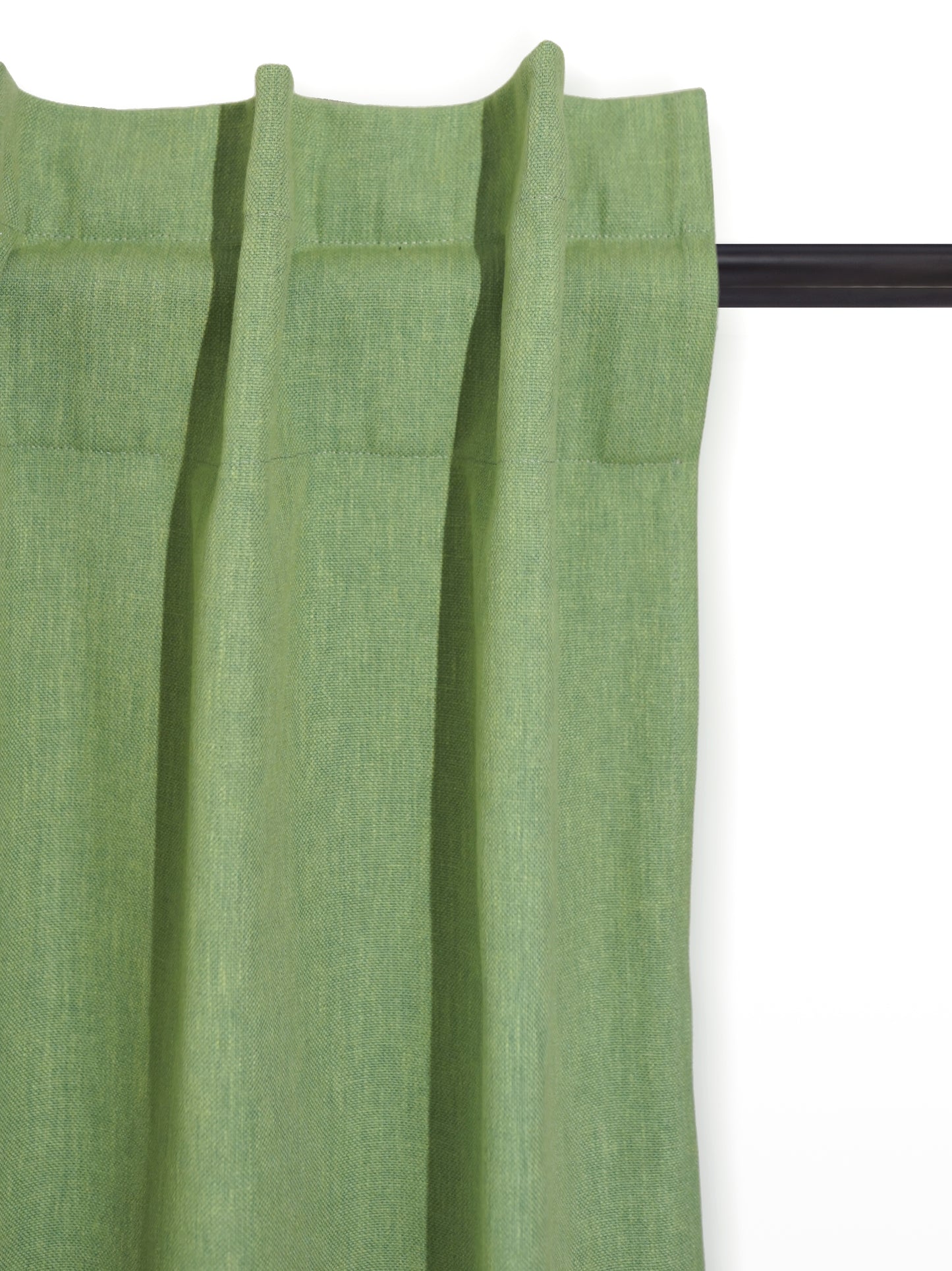 Door Curtain Cotton Solid Green - 52" X 84" (Hidden Loop) (7ft)