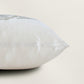 Applique Embroidered Cushion Cover 16 Inch x 16 Inch | Off White