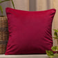 Solid Pink | Cord Piping | Velvet | 20 Inch x 20 Inch | Square Cushion Cover