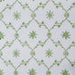 Block Printed Bedsheet | Floral - White/Green - 108x108 inch