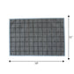 Solid Dinner Table Mats and Table Napkin | Flat Piping | Set of 6 | Grey and Blue | Polyester | Cotton | 12 Inch x 18 Inch | 16 Inch x 16 Inch