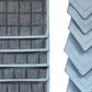 Solid Dinner Table Mats and Table Napkin | Flat Piping | Set of 6 | Grey and Blue | Polyester | Cotton | 12 Inch x 18 Inch | 16 Inch x 16 Inch